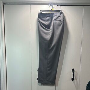 ORVIS Twill Flat Front Chino Dress Pant Men's Gray Pants 44w 28L NWOT